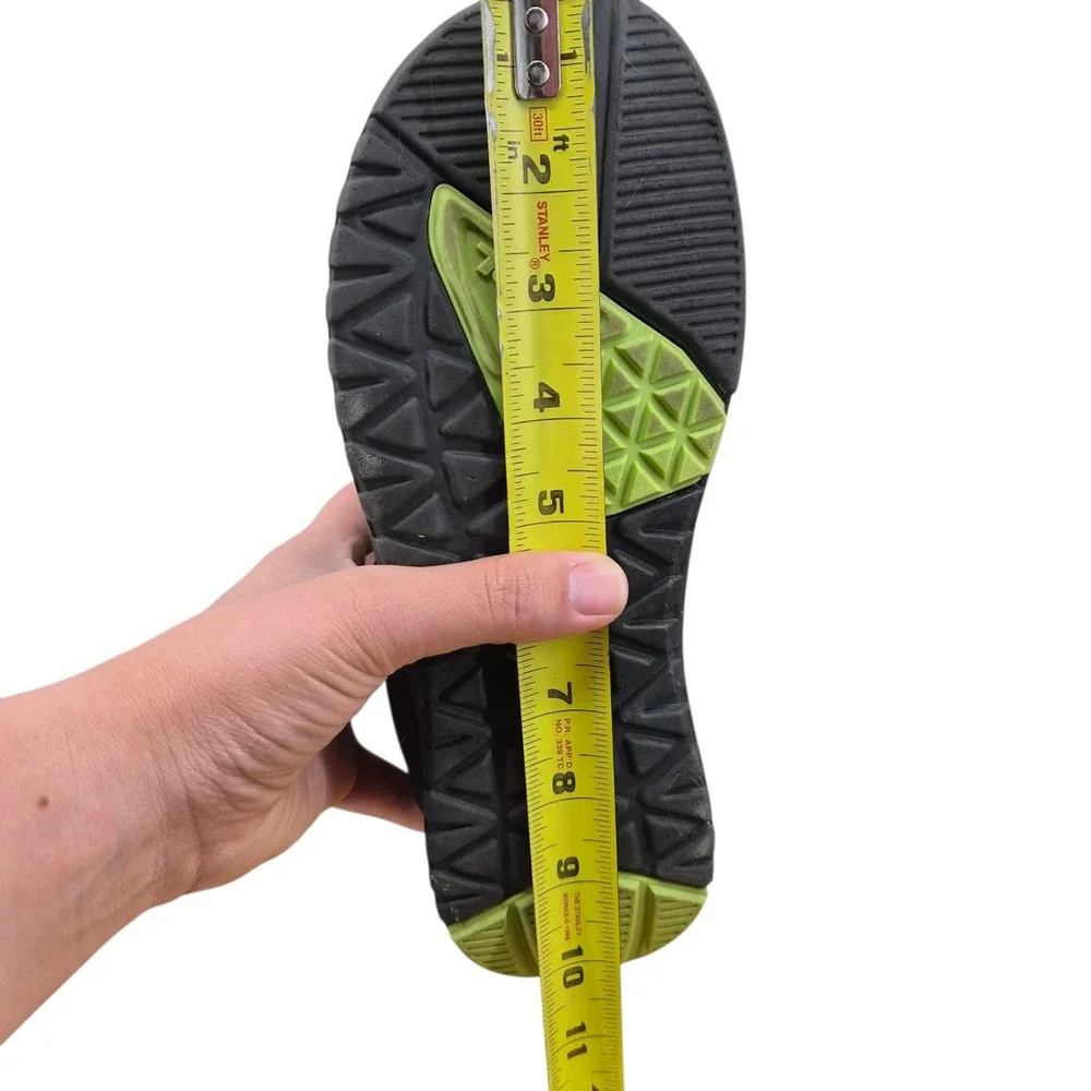 Teva Tidepool J7 Kids Sport Sandals Black Lime Green Geometric 110278J